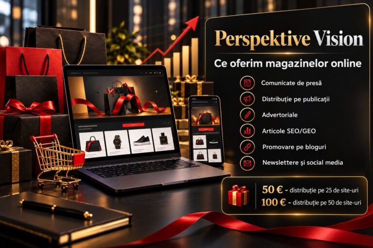 Perspektive Vision lansează servicii de promovare pentru magazinele online de Black Friday 2026: comunicate de presă de